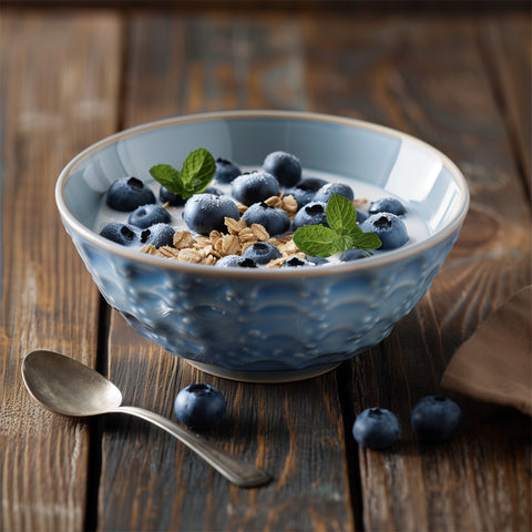 Protein-Boost Heidelbeer-Joghurt mit Hafercrunch